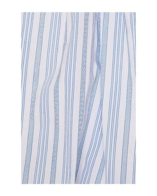 Line & Dot Blue Eline Bubble Romper
