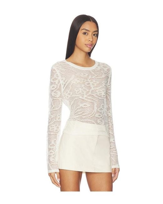 Steve Madden White Megann Top