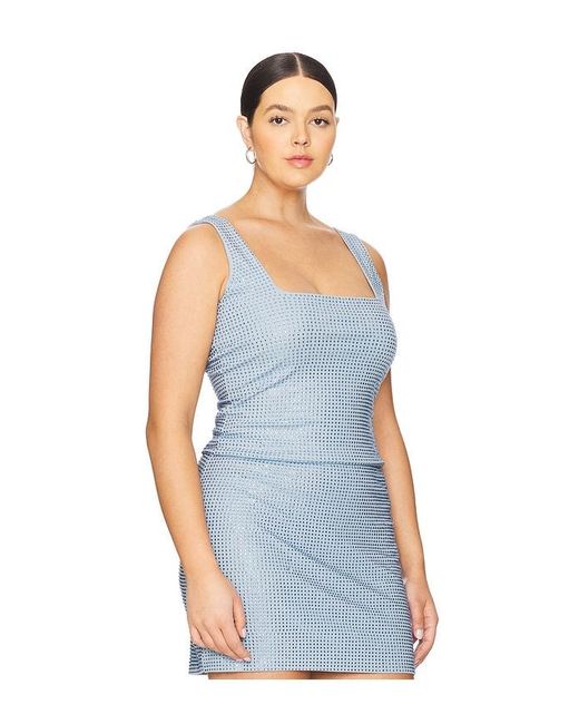 GOOD AMERICAN Blue Crystal Tank