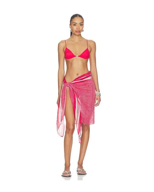 Isabel Marant Red Lucilia Scarf
