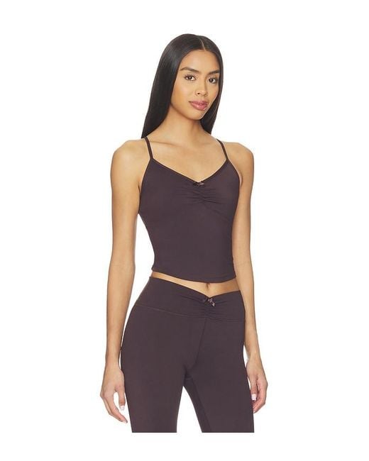 WeWoreWhat Black Ruched Cami