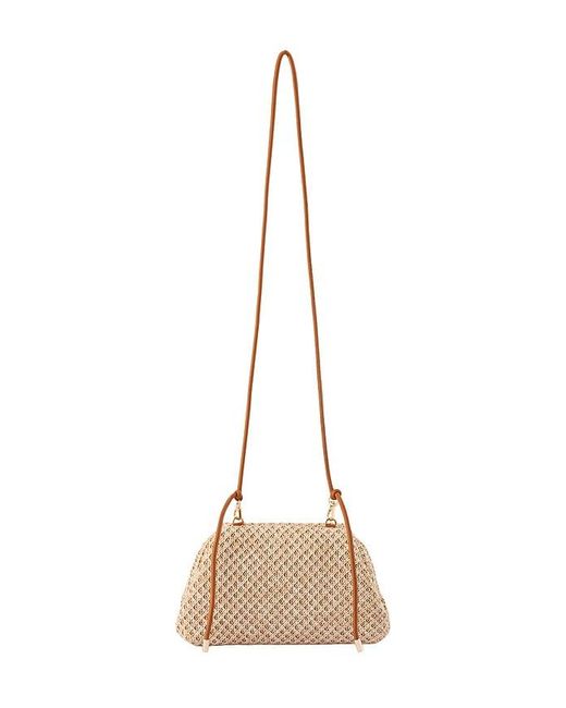 Olga Berg Natural Anna Woven Clutch