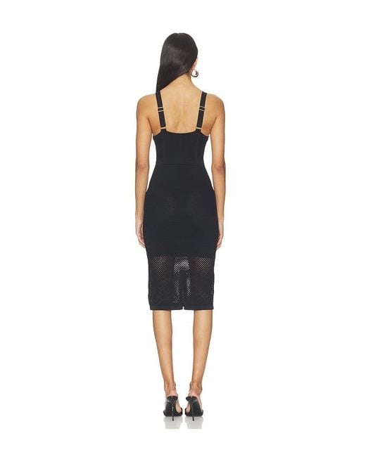 L'Agence Black 'Agence Michelle Bra Cup Pointelle Dress