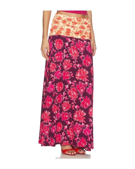 Susmie's Red Flora Skirt