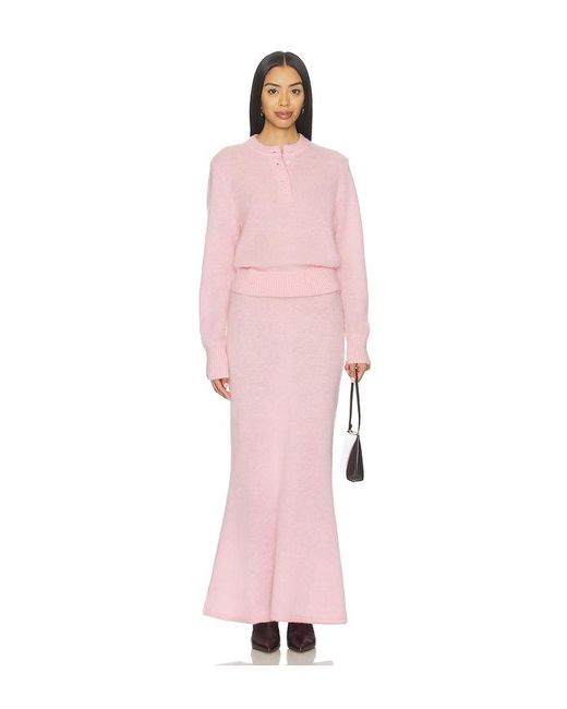 ALIGNE Pink Hattie Knitted Skirt