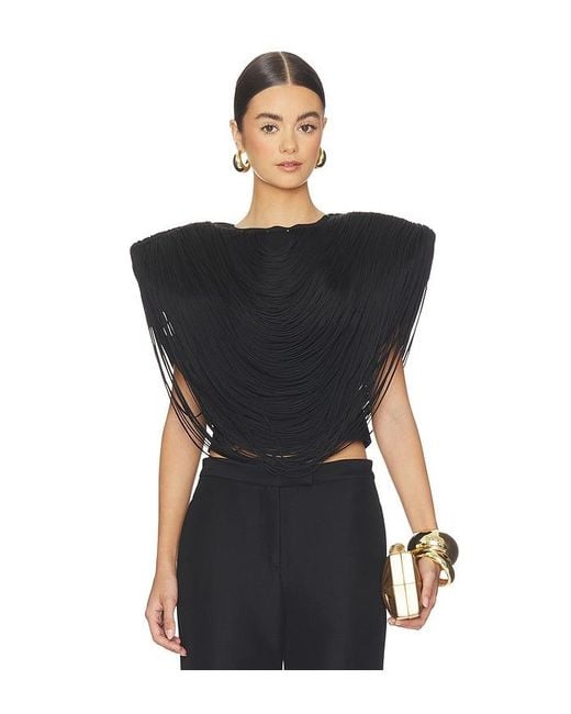 Cult Gaia Black Porto Top