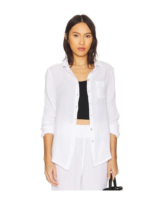 Michael Stars Ernie ロングスリーブトップ White