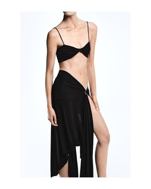 REVOLVE LOS ANGELES Black Alessia Asymmetric Skirt