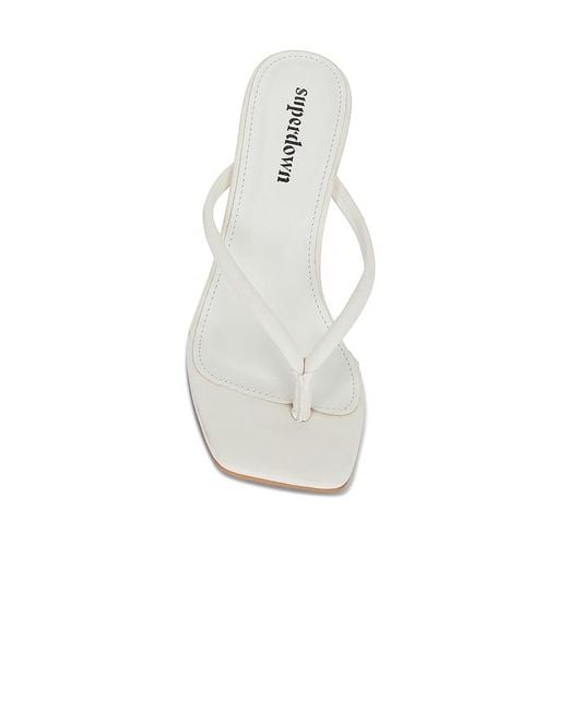 superdown White Livi Sandal
