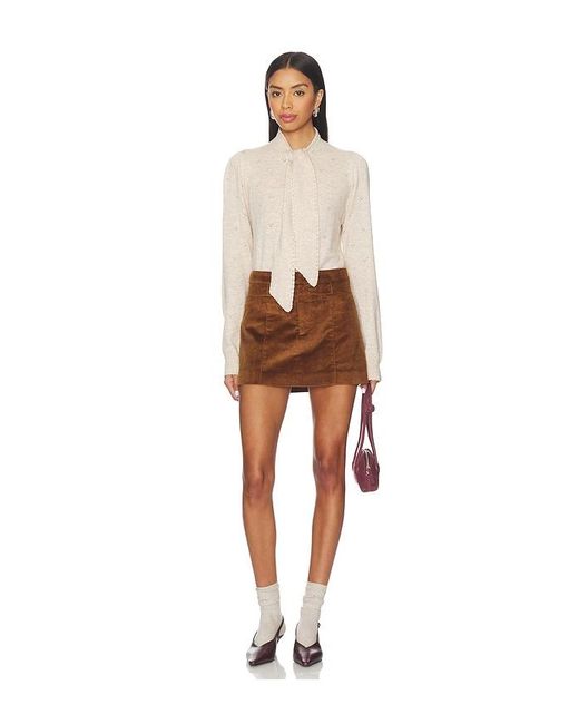Astr Brown Doria Skirt