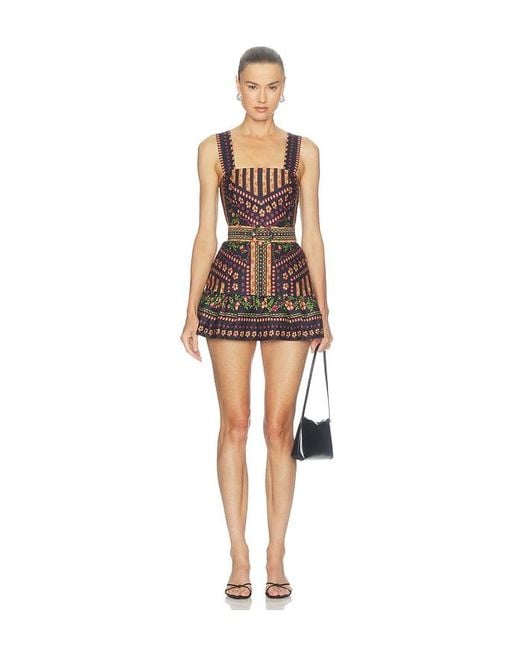 Amanda Uprichard Natural Lena Skort Romper