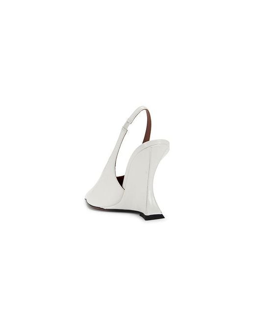 Paris Texas White Nina Slingback 105