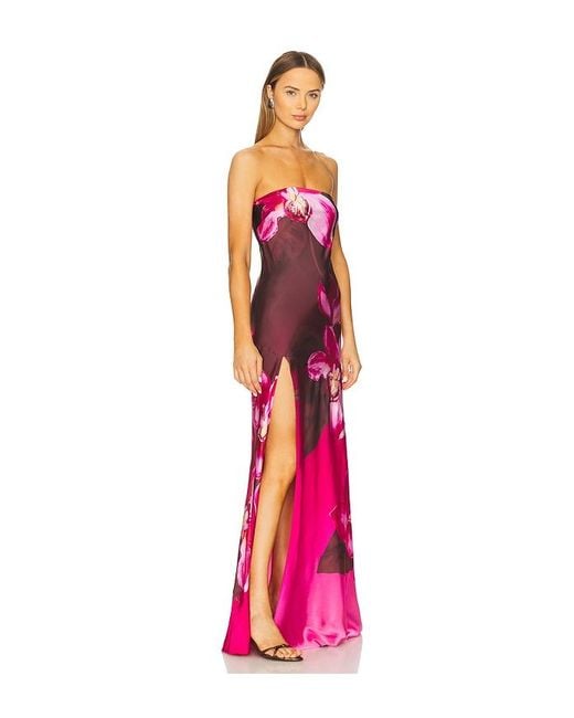 retroféte Pink Kleid Aus Seide Aiyanna
