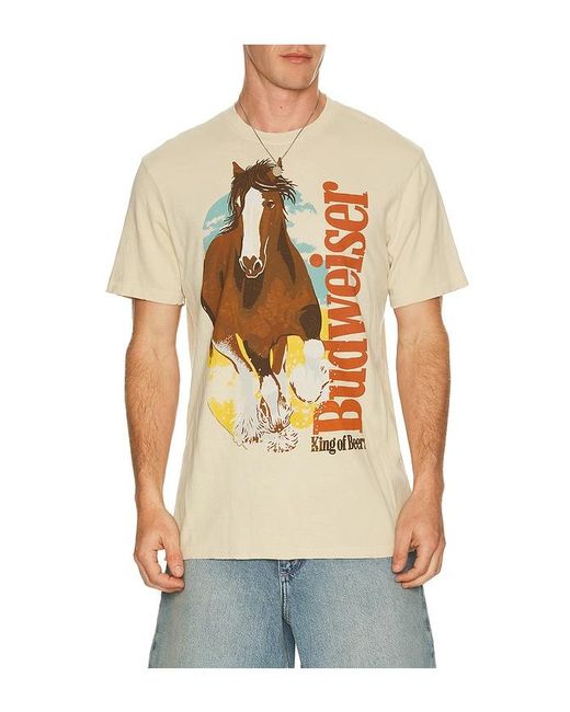 Junk Food Natural Bud Clydesdale Tee for men