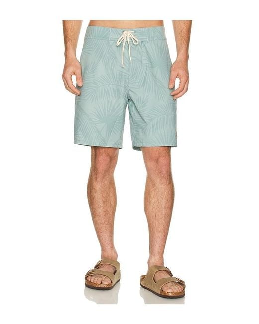 Marine Layer Blue 8 Stretch Board Short for men