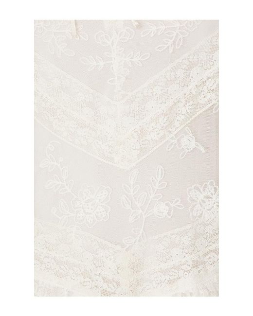 LoveShackFancy White Beauval Dress