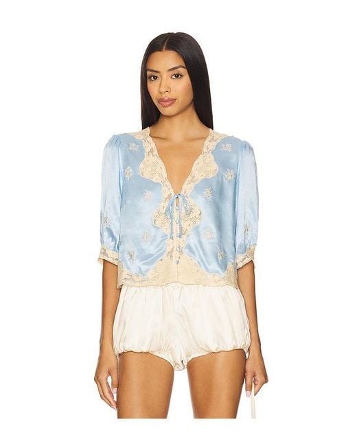 Rixo White Ursula Top