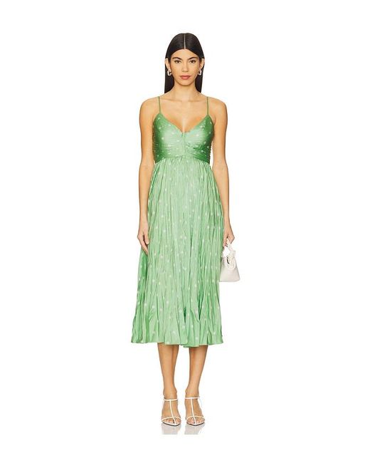 Astr Green Maeve Dress