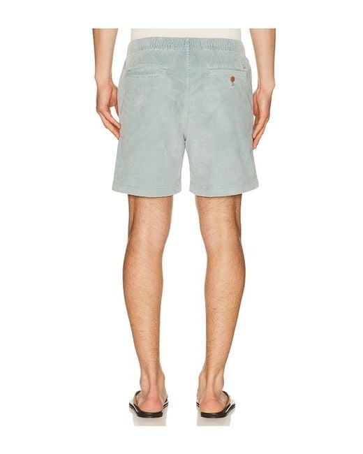 Faherty Brand Blue Essential Corduroy Shorts for men