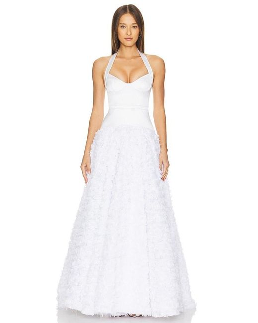 Lovers + Friends White Mila Gown