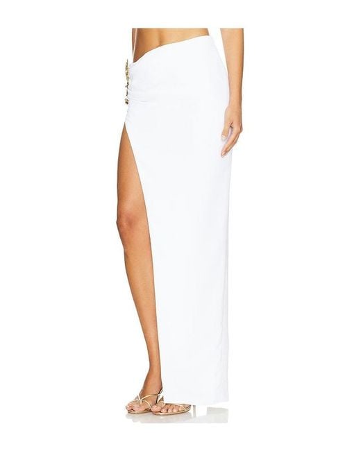 Lovers + Friends White Isolde Maxi Skirt