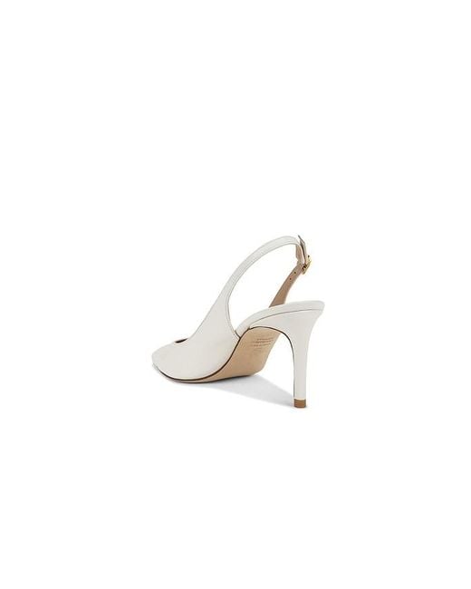 Stuart Weitzman White 75 Slingback Stuart Power