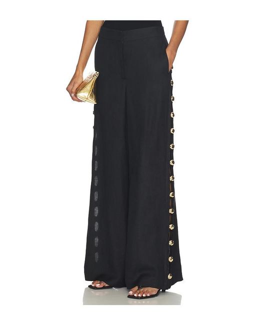 Jonathan Simkhai Black Cayman Wide Leg Pant