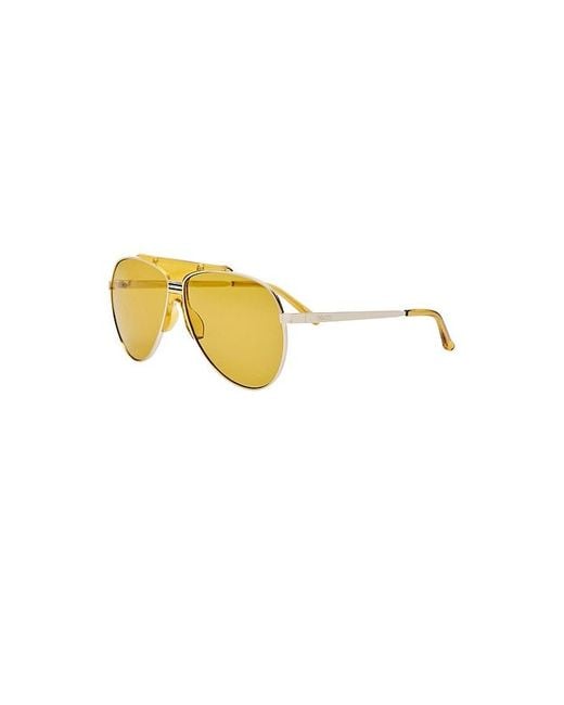 The Attico Yellow Amelia Sunglasses