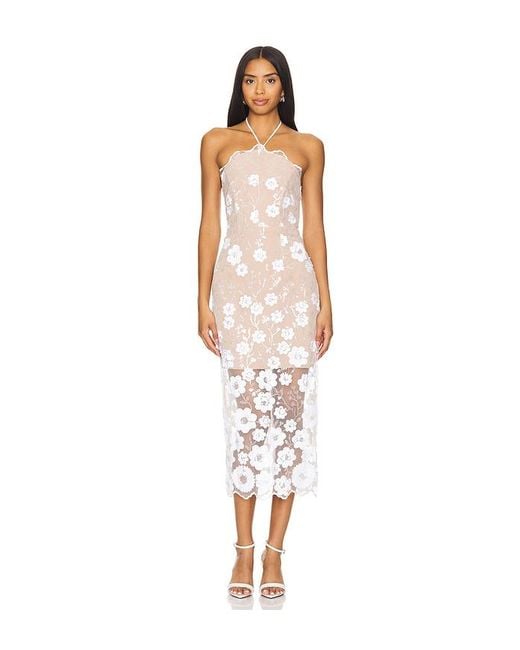 Elliatt White Elodie Midi Dress