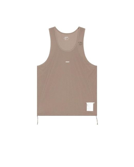 Satisfy Brown Space O Singlet for men