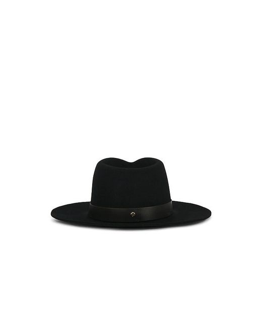 Janessa Leone Black Ross Fedora Hat
