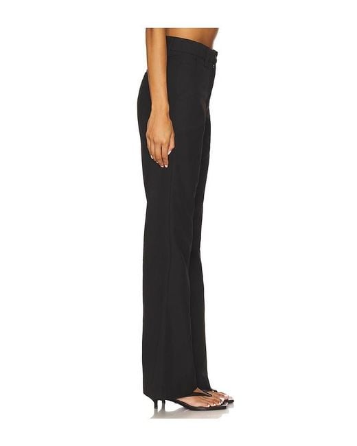 Jaded London Black Stacked Bootcut Suit Pant