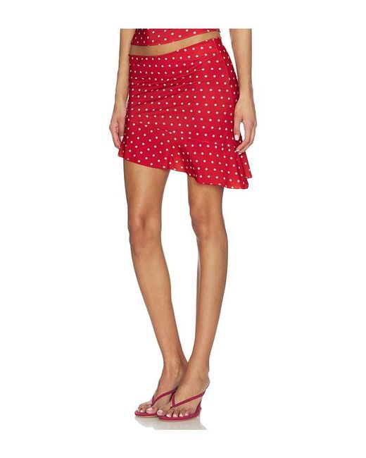 Bella Venice Red X Revolve Harley Skirt