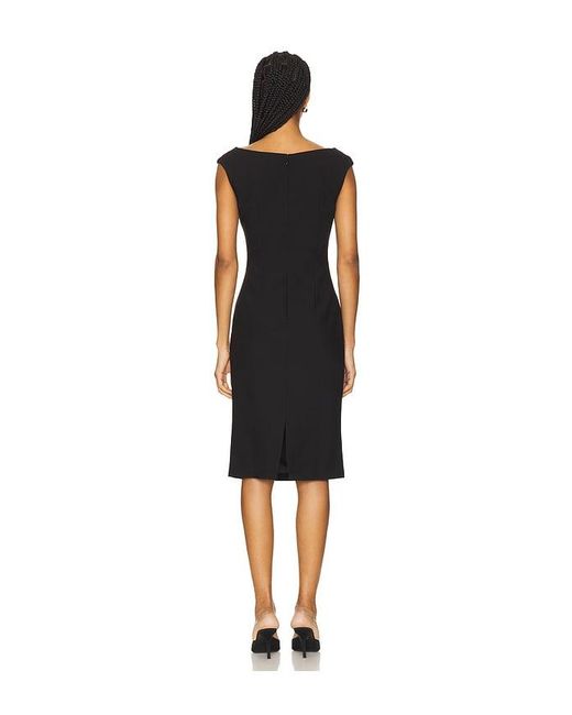 Bardot Black Audrey Fitted Midi Dress