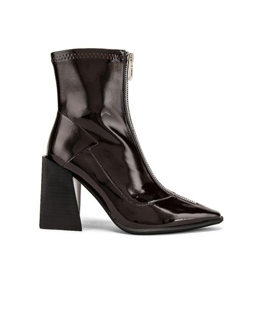 Jeffrey Campbell Leather Siren Bootie in Brown Patent (Brown) - Lyst