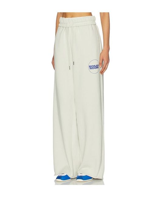 BOILER ROOM White Wide Sweatpant