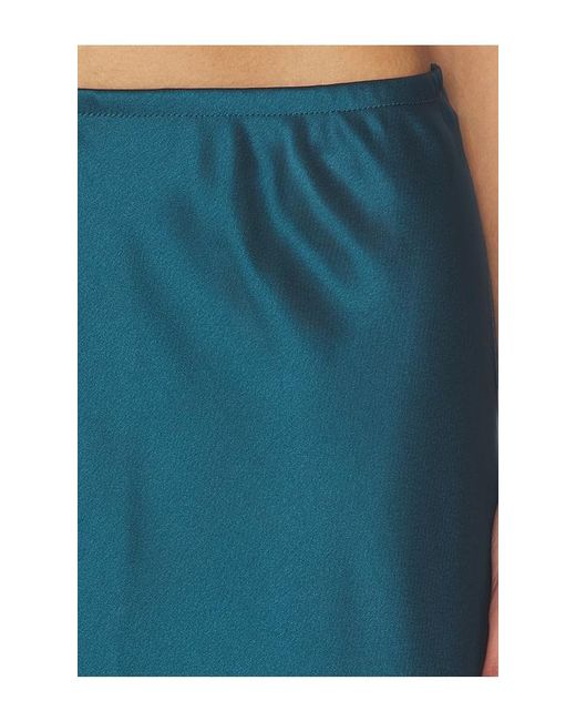 Leset Blue Barb Bias Skirt