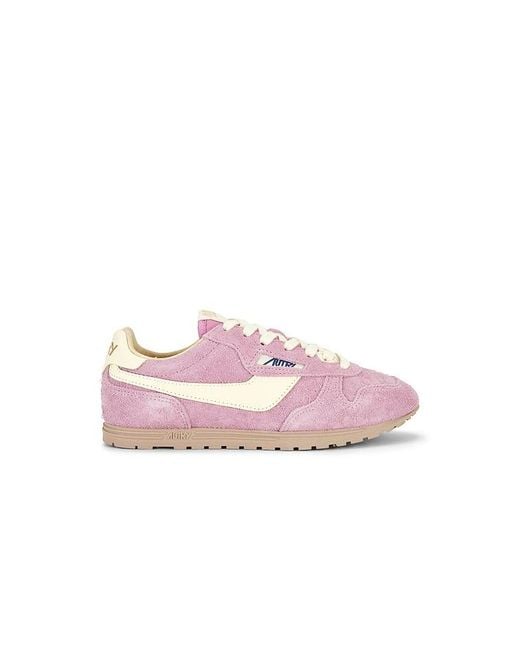 Autry Pink Windspin Low Sneaker