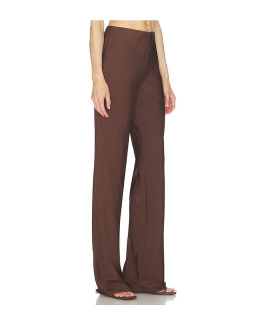SRG Brown Lennon Silk Pant
