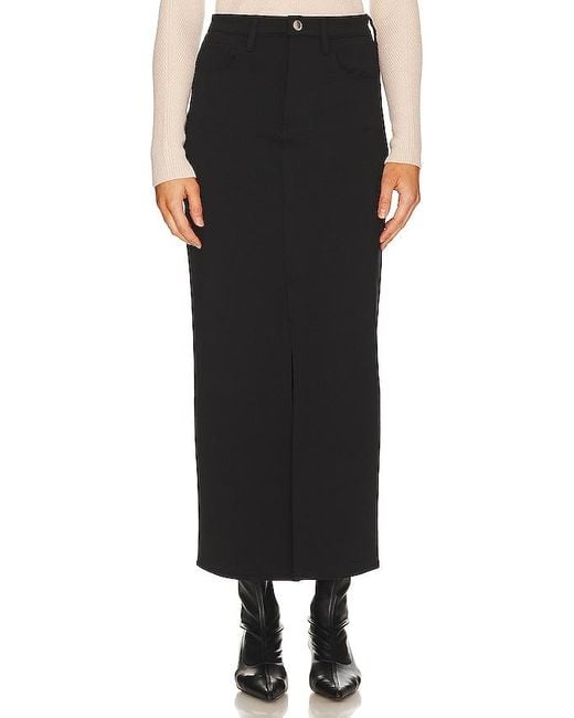 Blank NYC Black Denim Maxi Skirt