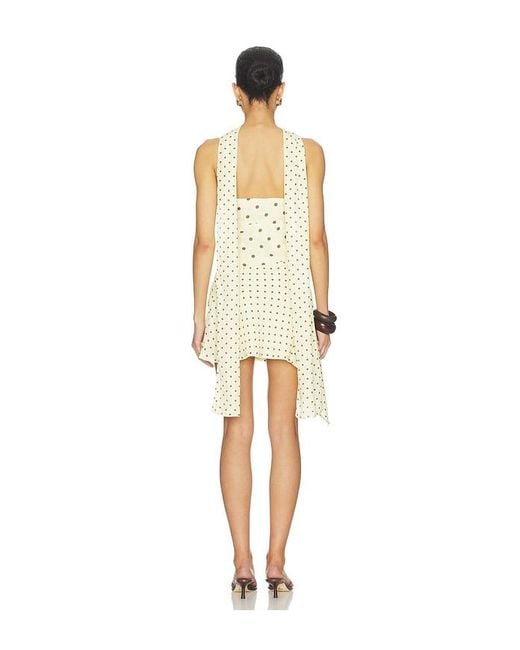 Runaway the Label Natural Alora Scoop Neck Mini Dress
