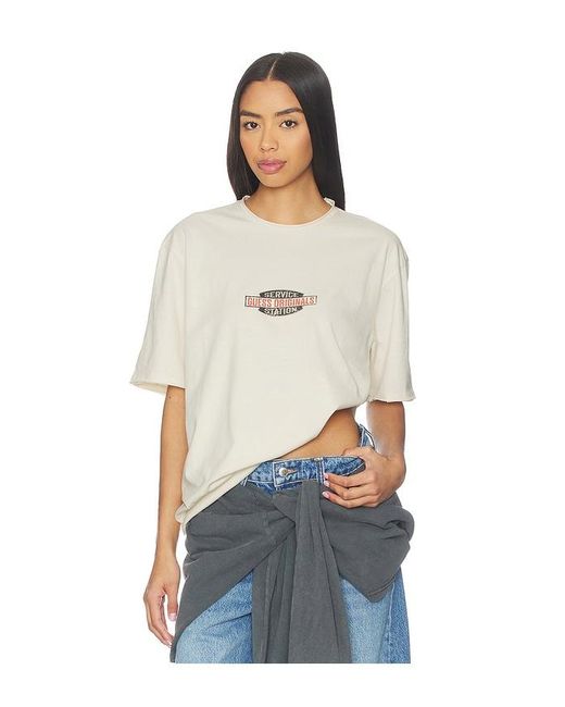 Guess White Service Station Tee for men
