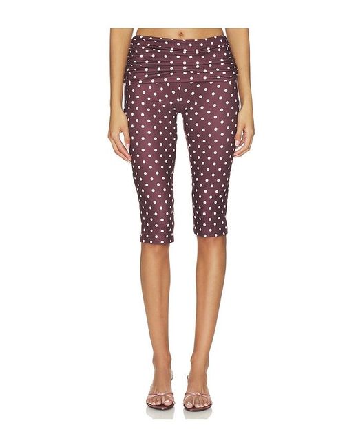 Tiger Mist Red Vali Polka Dot Capri Pant