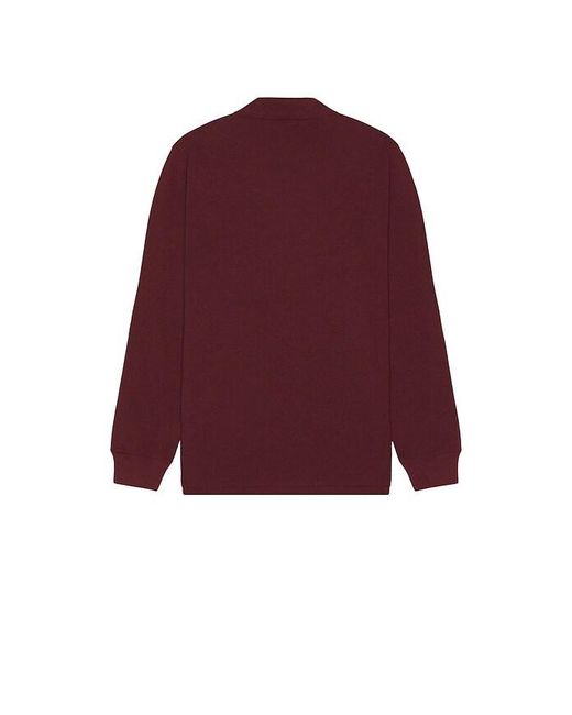 Polo Ralph Lauren Red Long Sleeve Mesh Polo for men