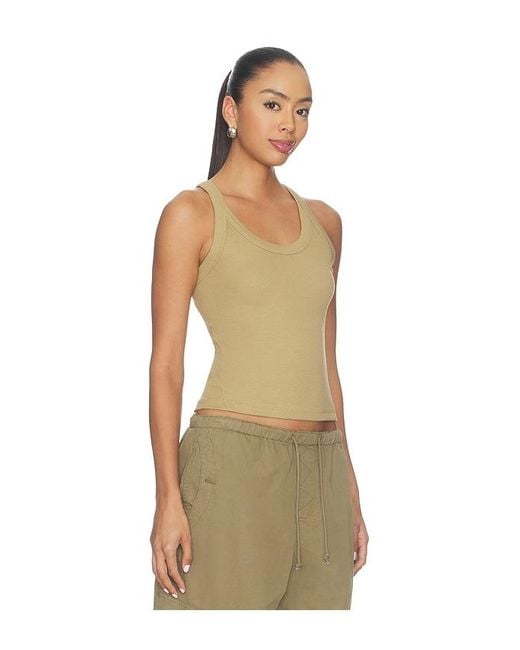 Rag & Bone Natural The Essential Rib Wide String Tank