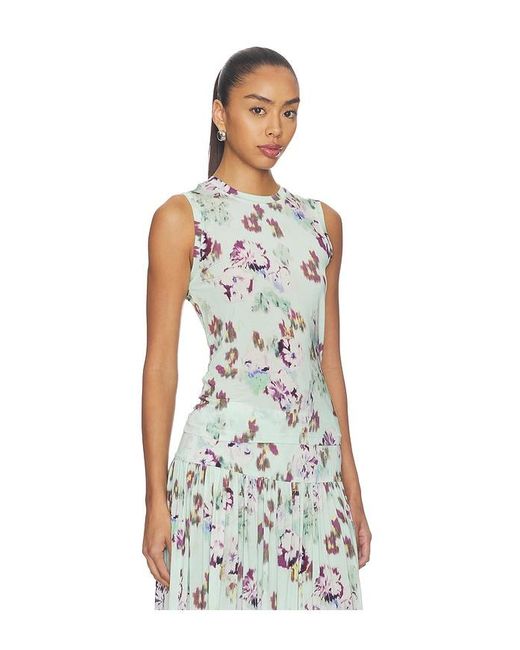 Ulla Johnson White Ines Sleeveless Jersey Top