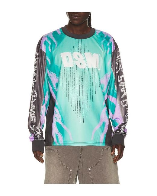 DIET STARTS MONDAY Blue Mx Flame Jersey for men