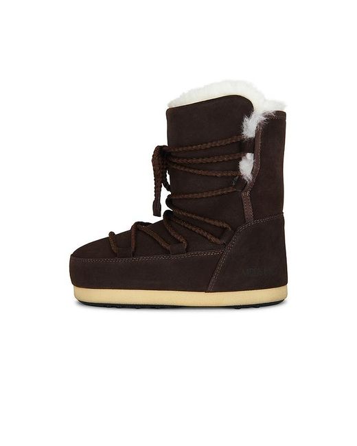 Moon Boot Black Evx Shearling Boot