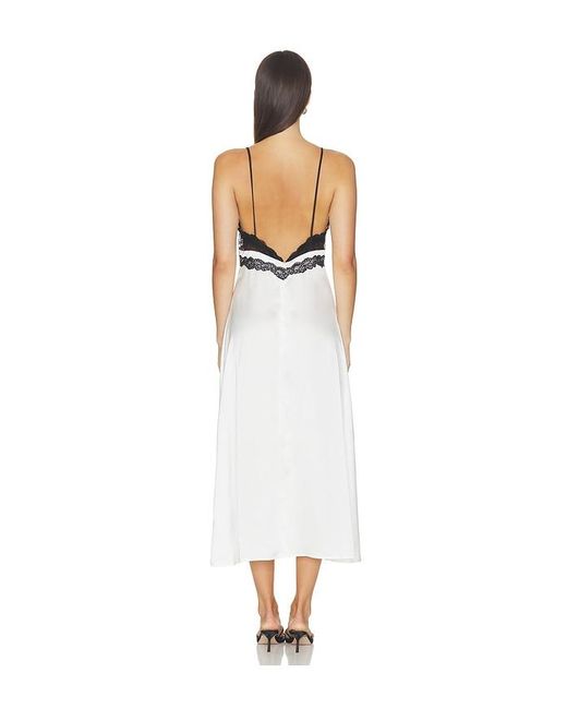 Lioness White Le Paris Lace Midi Dress