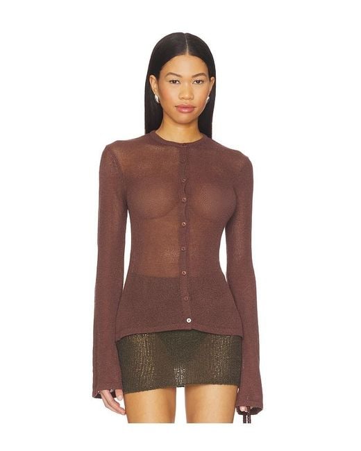 SNDY'S Brown Hadley Cardigan